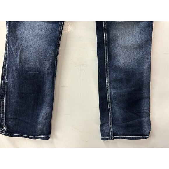 Maurices Jeans‎ Straight Leg Mid Rise Stretch Women's Size 5/6 Thick Stitch - Picture 4 of 15